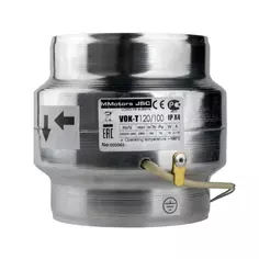 Вентилятор осевой канальный Mmotors ВOK120/100Т 39 дБ 150 м3/ч цвет серебристый