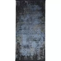 Ковер полиэстер Tierra 12892 80х150 см цвет темно-синий Без бренда
