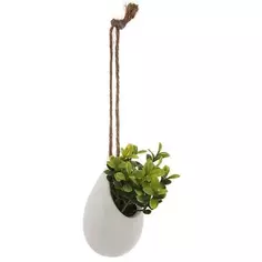 Искусственное растение в керамическом горшке на джутовой веревке d6x9,5 см микс полиэстер Atmosphera