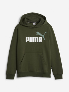 Худи для мальчиков PUMA ESS+ 2 Col Big Logo, Зеленый