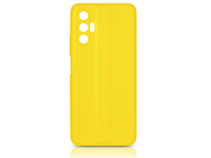 Чехол DF для Tecno Pova 3 Silicone Yellow tCase-09
