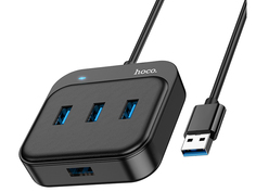 Хаб USB Hoco HB31 4xUSB 3.0 Black 6931474784865