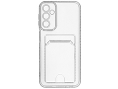 Чехол Zibelino для Samsung Galaxy A24 4G A245 Silicone Card Holder защита камеры Transparent ZSCH-SAM-A245-CAM-TRN