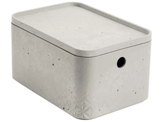 Коробка Curver Beton S Rect+LID 243399