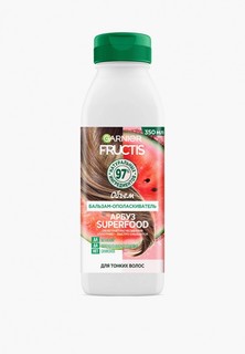 Бальзам для волос Garnier Fructis "Фруктис, Superfood Арбуз", объем, для тонких волос, 350 мл