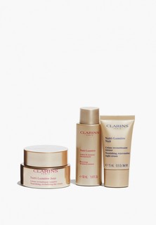 Набор для ухода за лицом Clarins NUTRI-LUMIÈRE Антивозрастная программа для Зрелой кожи 60+: Крем дневной 50 мл + Флюид смягчающий 50 мл + Крем ночной 15 мл