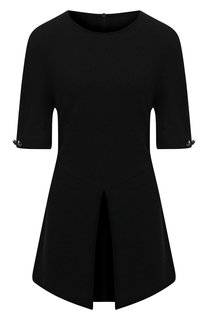 Однотонный топ из смеси шерсти и вискозы с разрезом St. John