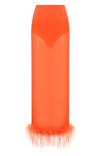 Юбка с отделкой перьями Giuseppe di Morabito