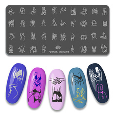 Трафарет для дизайна ногтей FORNAIL Пластина для стемпинга ногтей 1440