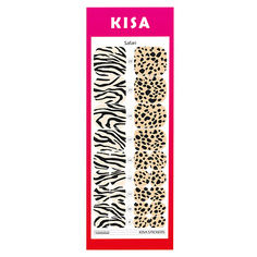 Наклейки для ногтей KISA.STICKERS Пленки для педикюра Safari