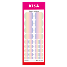 Наклейки для ногтей KISA.STICKERS Пленки для педикюра Creamy Rainbow