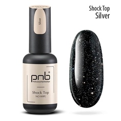 Верхнее покрытие для гель-лаков PNB PROFESSIONAL NAIL BOUTIQUE Топ шок для гель-лака светоотражающий 8