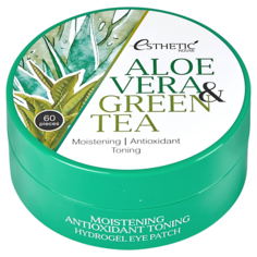 Патчи для глаз ESTHETIC HOUSE Гидрогелевые патчи для глаз Aloe Vera&Green Tea Hydrogel Eye Patch 60