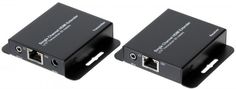 Удлинитель HDMI Dahua DH-PFM700-E по витой паре Максимальная длина кабеля: до 50м; cовместимость: HDMI v.1.3 и ниже; разрешение: до 1080р; в комплекте