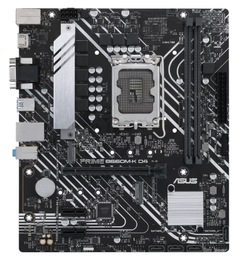 Материнская плата mATX ASUS PRIME B660M-K D4 90MB1950-M1EAY0 (LGA1700, B660, 2*DDR4 (5333), 4*SATA 6G RAID, 2*M.2, 3*PCIE, Glan, HDMI, D-Sub, 4*USB 3.