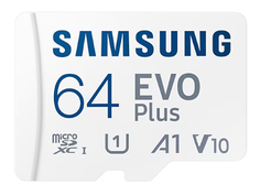 Карта памяти MicroSDXC 64GB Samsung MB-MC64KA/APC EVO PLUS, U1, V10, A1 + adapter