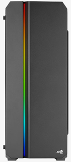 Корпус ATX AeroCool Genesis ARGB 4711099473892 черный, без БП, боковая панель из закаленного стекла, 2*USB 3.0, 2*USB 2.0, audio
