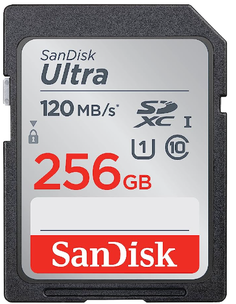 Карта памяти SDXC 256GB SanDisk Ultra Class 10 UHS-I 120MB/s
