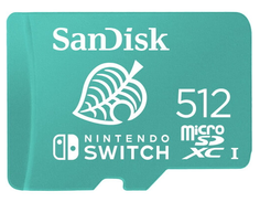 Карта памяти MicroSDXC 512GB SanDisk SDSQXAO-512G-GN3ZN Class 10 UHS-I A1 C10 V30 U3 for Nintendo Switch 100/90 MB/s