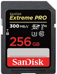 Карта памяти SDXC 256GB SanDisk Extreme Pro Class 10 V90 UHS-II U3, 300MB/s