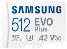 Карта памяти MicroSDXC 512GB Samsung MB-MC512KA/EU MicroSDXC Evo Plus