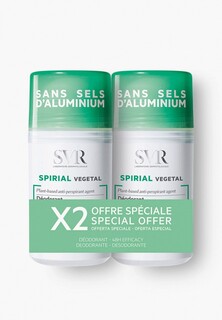 Дезодорант SVR -ролик, до 48Ч, антиперспирант растительный, Spirial Végétal, 50 мл х 2 шт.