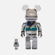 Игрушка Medicom Toy Project Mercury Astronaut 100% & 400%, цвет серебряный