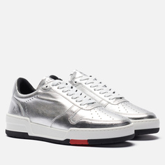 Женские кроссовки Zespa ZSP23 Max Calf Nappa Metal, цвет серебряный