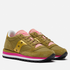 Женские кроссовки Saucony Jazz Triple, цвет оливковый
