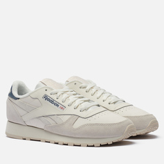 Мужские кроссовки Reebok Classic Leather, цвет бежевый, размер 40.5 EU