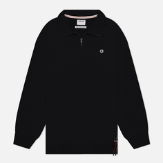 Мужская толстовка Anglan Carabiner Heavy Half Zip Up, цвет чёрный