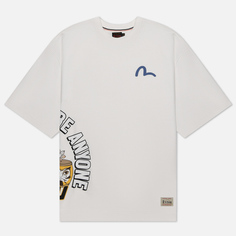 Мужская футболка Evisu Heritage Wadaiko Daruma Printed, цвет белый, размер L