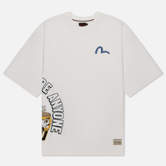 Мужская футболка Evisu Heritage Wadaiko Daruma Printed, цвет белый