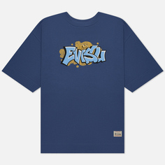 Мужская футболка Evisu Heritage Graffiti Daicock Printed, цвет синий, размер L