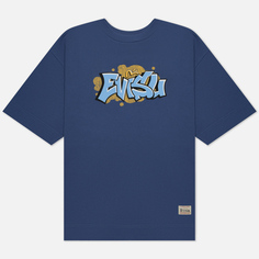 Мужская футболка Evisu Heritage Graffiti Daicock Printed, цвет синий