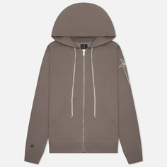 Мужская толстовка Rick Owens x Champion Jasons Hoodie Felpa, цвет серый, размер S