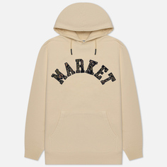 Мужская толстовка MARKET Rug Dealer Throwback Arc Hoodie, цвет бежевый, размер XXL