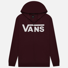 Мужская толстовка Vans Classic Zip Hoodie II, цвет бордовый