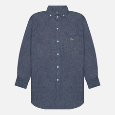 Мужская рубашка Evisu Barcelona Wide Spread Button-Down, цвет синий, размер XL