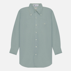 Мужская рубашка Evisu Nashville 3 Button-Down Chambray, цвет зелёный, размер XL