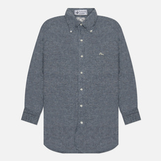 Мужская рубашка Evisu Nashville 3 Linen, цвет серый, размер XXL