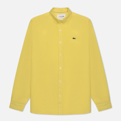 Мужская рубашка Lacoste Regular Fit Linen, цвет жёлтый