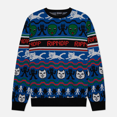 Мужской свитер RIPNDIP Jolly Holiday Knit, цвет синий, размер M
