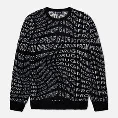 Мужской свитер RIPNDIP Drug From God Knit Mohair, цвет чёрный, размер S