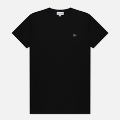 Мужская футболка Lacoste Single-Color Jersey, цвет чёрный