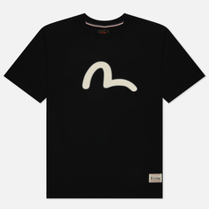 Мужская футболка Evisu Heritage Graffiti Daruma Face Printed, цвет чёрный, размер L
