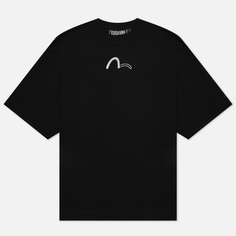 Мужская футболка Evisu Evisukuro Center Front Seagull Logo, цвет чёрный, размер L
