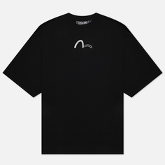 Мужская футболка Evisu Evisukuro Center Front Seagull Logo, цвет чёрный