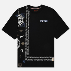 Мужская футболка Evisu Heritage Nomadic Decorative Printed, цвет чёрный