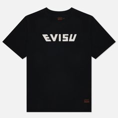 Мужская футболка Evisu Printed Evisu & Seawave Koi Daicock, цвет чёрный, размер M